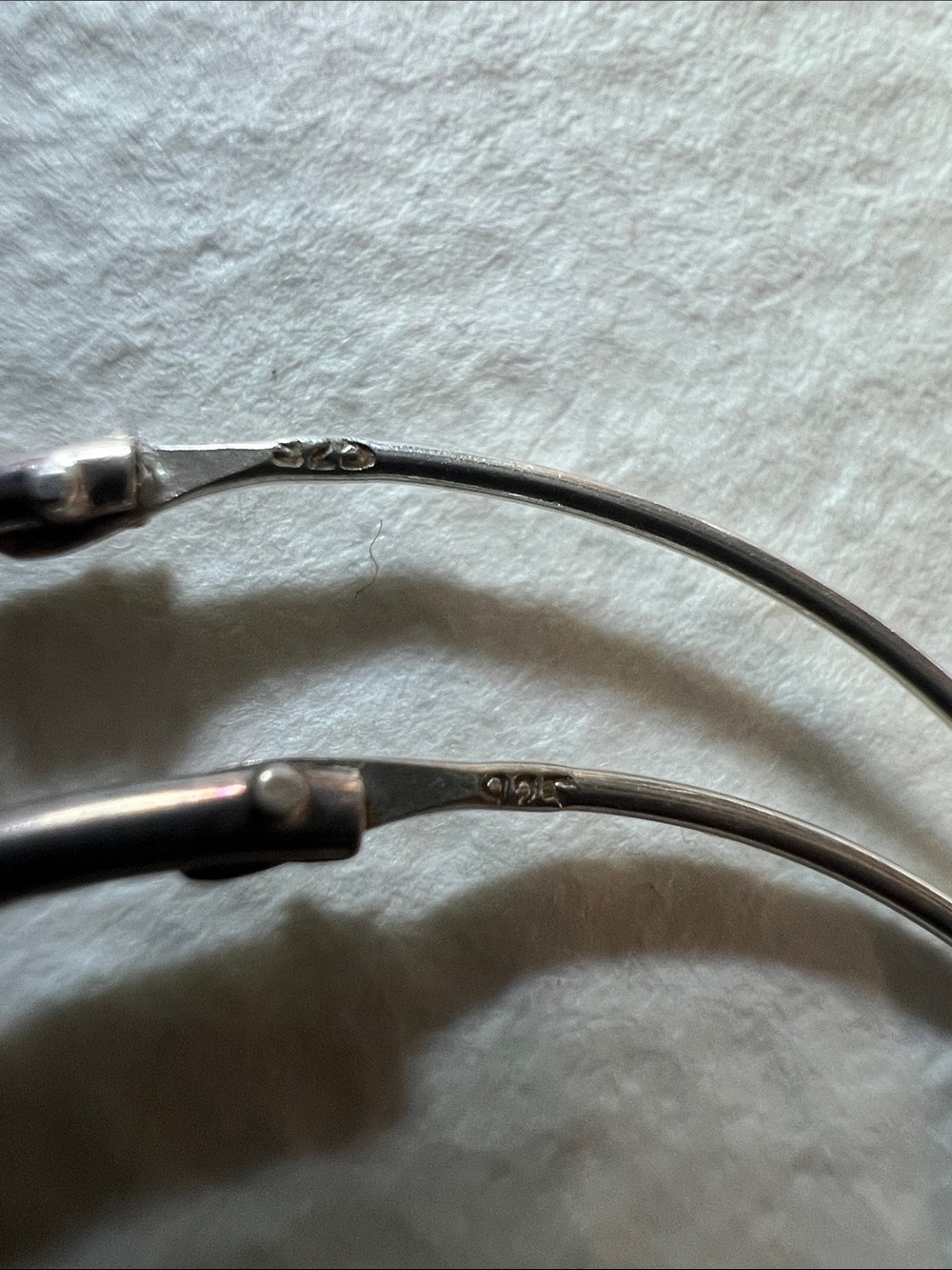 Classic Silver Hoop Earrings - Sleek Everyday Style - Picture 3 of 3